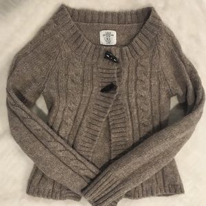 Brown 2-button sweater
